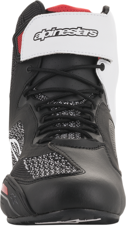 ALPINESTARS Faster-3 Rideknit® Shoes - Black/White/Red - US 10.5 2510319123-10.5