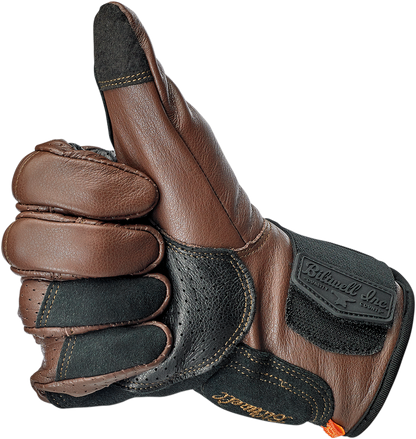 BILTWELL Borrego Gloves - Chocolate/Black - Small 1506-0201-302