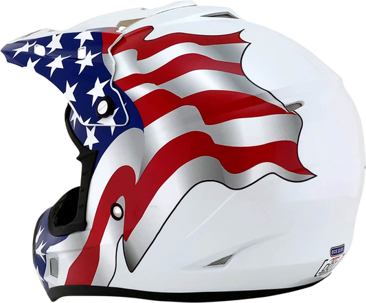 AFX FX-17 Helmet - Flag - White - 4XL 0110-7634