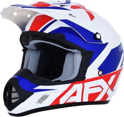 AFX FX-17 Helmet - Aced - Red/White/Blue - 2XL 0110-6483