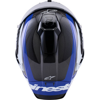 ALPINESTARS  Supretech R10 Helmet - 22.06 - Arius - Gloss Black/White/Blue - XL 8203926-1647-XL