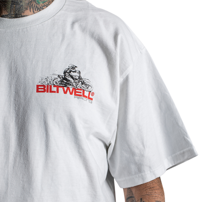 BILTWELL Spare Parts T-Shirt - White - Large 8101-054-004