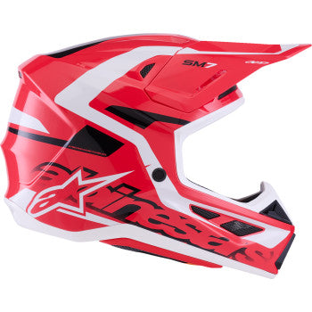 ALPINESTARS SM7 Helmet - Deed - Gloss Red/Black/White - XL 8302426-3139-XL
