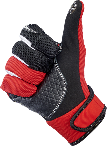 BILTWELL Baja Gloves - Red - Large 1508-0801-304