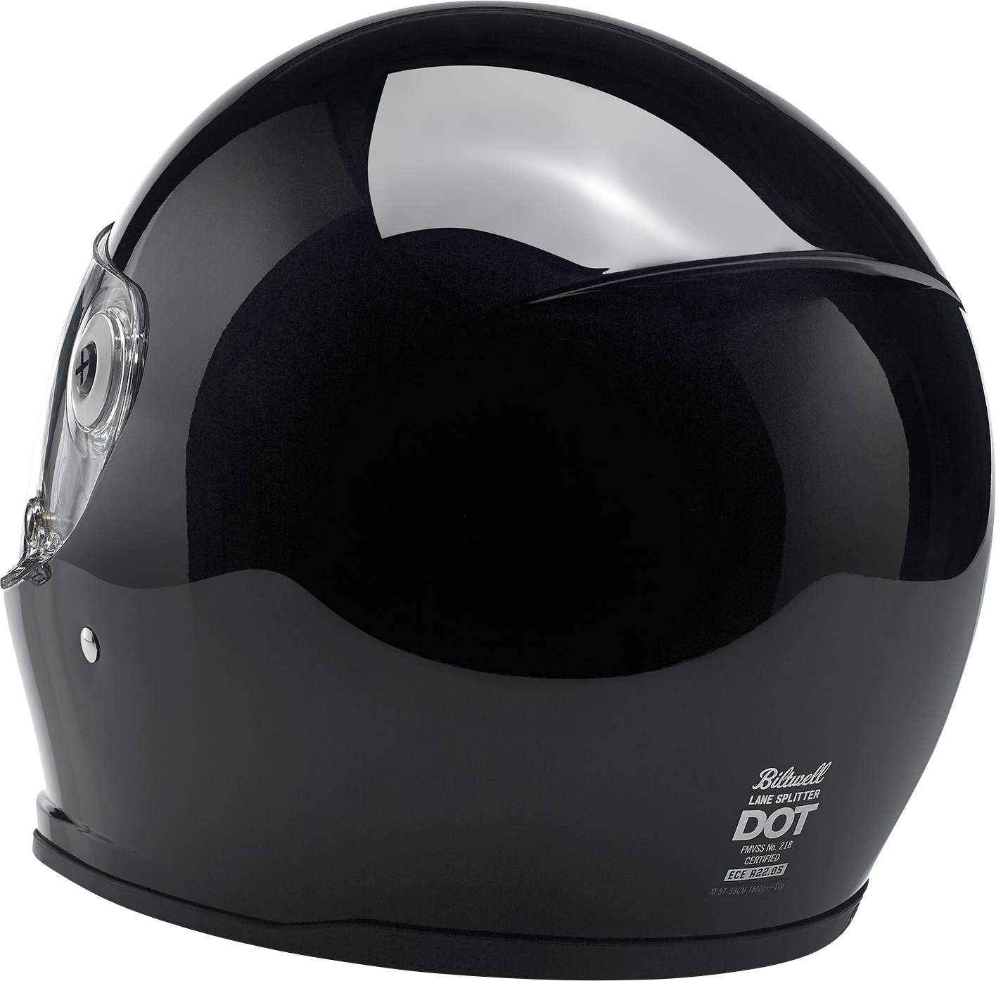 BILTWELL Lane Splitter Helmet - Gloss Black - Medium 1004-101-103