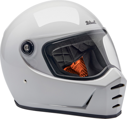BILTWELL Lane Splitter Helmet - Gloss White - Large 1004-104-504