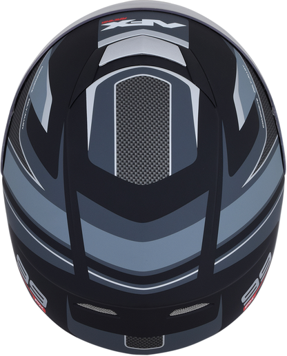 AFX FX-99 Helmet - Recurve - Matte Black/Gray - Medium 0101-11137