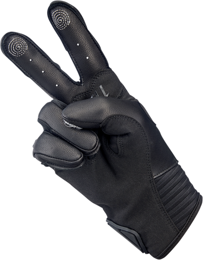 BILTWELL Bridgeport Gloves - Black Out - Small 1509-0101-302