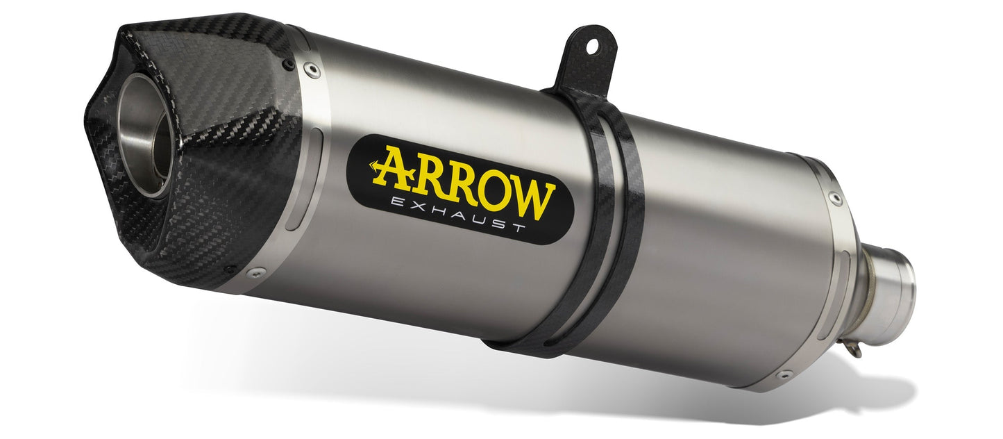 Arrow Benelli Trk 502x '18 Homologated Race-Tech Aluminium Dark Silencer With Carbon End Cap 71889akn