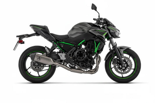 Arrow  Kawasaki  Z650 / Ninja 650 / Versys 650 E5+ 2025 Full System With Veloce Titanium Silencer - 77501vl