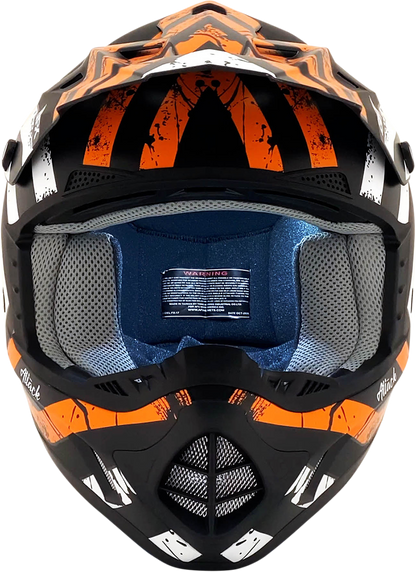 AFX FX-17 Helmet - Attack - Matte Black/Orange - XL 0110-7158