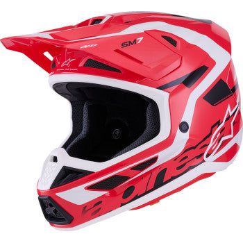 ALPINESTARS SM7 Helmet - Deed - Gloss Red/Black/White - XS 8302426-3139-XS