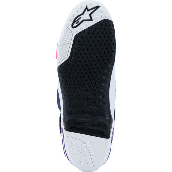 ALPINESTARS Tech 10 Boots - White/Violet/Navy/Pink Fluorescent - US 9 / EU 43 2010020-2780-9