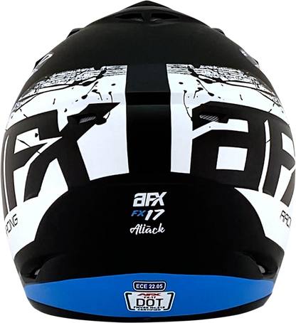 AFX FX-17 Helmet - Attack - Matte Blue/Black - Small 0110-7161