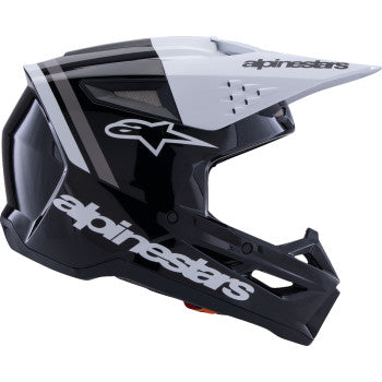 ALPINESTARS SM3 Helmet - Radium - Gloss Black/White/Gray - XL 8300826-1546-XL