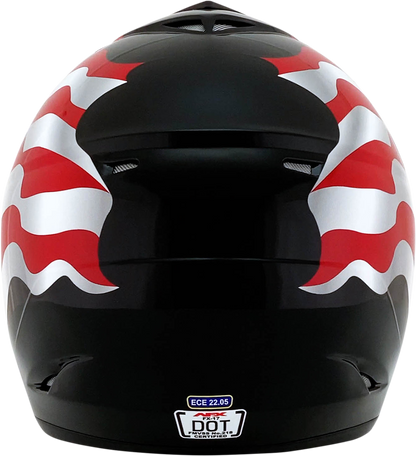 AFX FX-17 Helmet - Flag - Black - 2XL 0110-2373