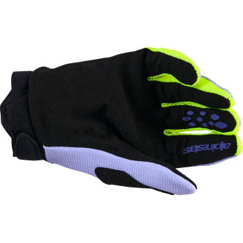 ALPINESTARS Youth Full Bore V2 Gloves - Purple/Fluo Yellow - 2XS 3540226-3175-2XS