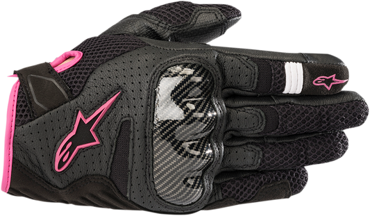 ALPINESTARS Women Stella SMX-1 Air V2 Gloves - Black/Fuchsia - XL 3590518-1039-XL