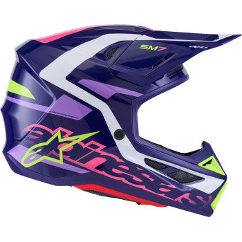 ALPINESTARS SM7 Helmet - Deed - Gloss Purple/Pink - XS 8302426-3142-XS