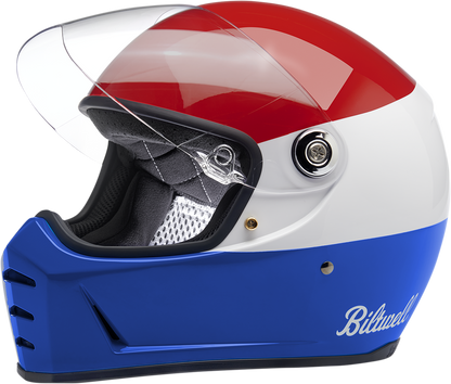 BILTWELL Lane Splitter Helmet - Gloss Podium Red/White/Blue - 2XL 1004-549-106