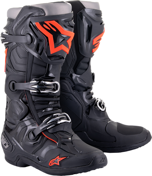 ALPINESTARS Tech 10 Boots - Black/Red Fluorescent - US 11 2010020-1030-11