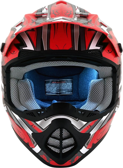 AFX FX-17 Helmet - Butterfly - Matte Ferrari Red - XL 0110-7120