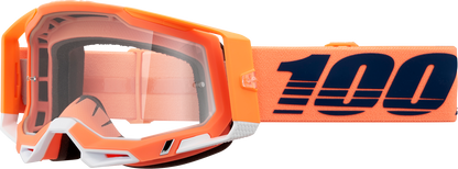 100% Racecraft 2 Goggles - Coral - Clear 50009-00018