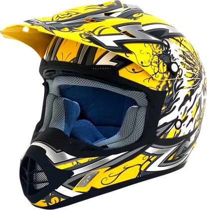 AFX FX-17 Helmet - Butterfly - Matte Yellow - XL 0110-7135