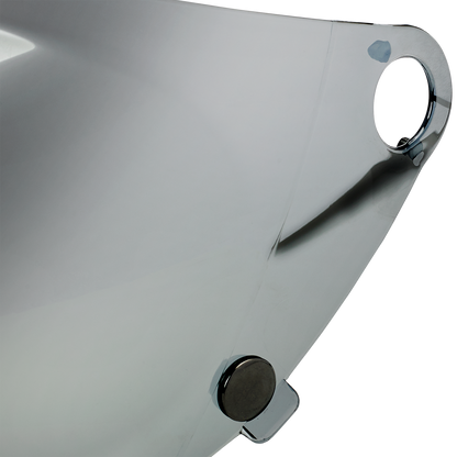 BILTWELL Gringo S Gen 2 Shield - Bubble - Chrome Mirror 1113-221