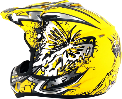 AFX FX-17Y Helmet - Butterfly - Matte Yellow - Small 0111-1393