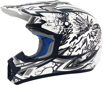 AFX FX-17 Helmet - Butterfly - Matte White - Large 0110-7129