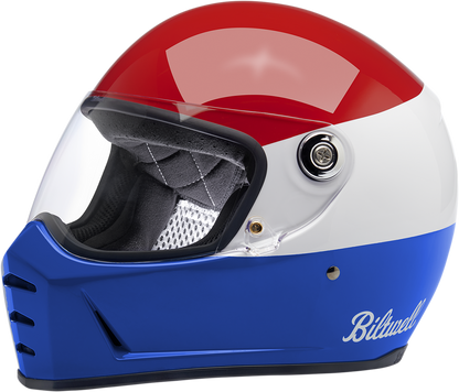 BILTWELL Lane Splitter Helmet - Gloss Podium Red/White/Blue - Small 1004-549-102
