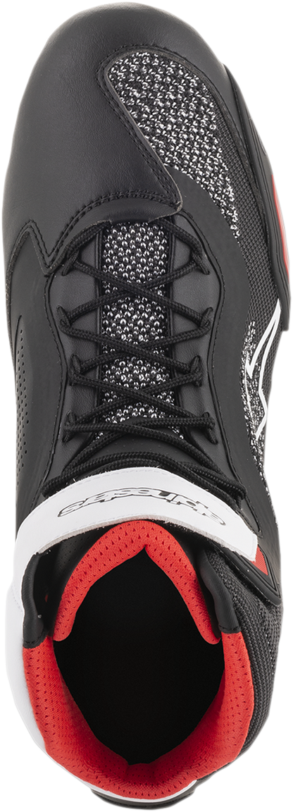 ALPINESTARS Faster-3 Rideknit® Shoes - Black/White/Red - US 12 2510319123-12