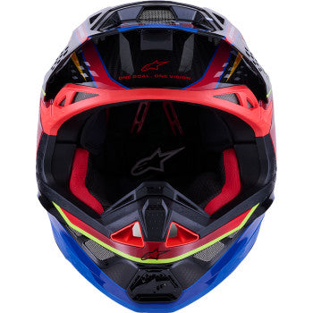ALPINESTARS Supertech M10 Helmet - MIPS® - Era - Gloss Blue/Red/Yellow Fluo - XS 8301223-7356-XS