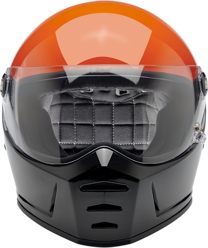 BILTWELL Lane Splitter Helmet - Gloss Podium Orange/Gray/Black - Small 1004-550-102