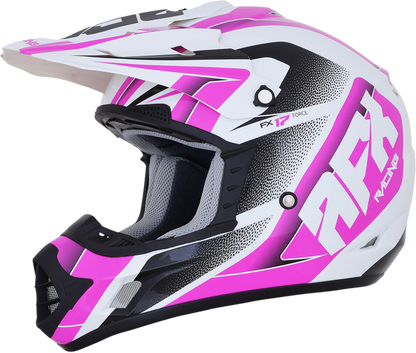 AFX FX-17 Helmet - Force - Pearl White/Fuchsia - Medium 0110-5257