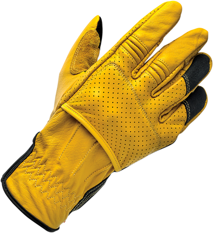 BILTWELL Borrego Gloves - Gold/Black - Medium 1506-0701-303