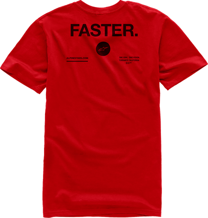 IN STOCK ALPINESTARS Faster T-Shirt - Red - Large 1232-72208-30-L