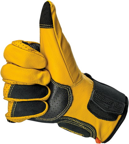 BILTWELL Borrego Gloves - Gold/Black - Medium 1506-0701-303