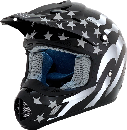 AFX FX-17 Helmet - Flag - Stealth - Medium 0110-2364
