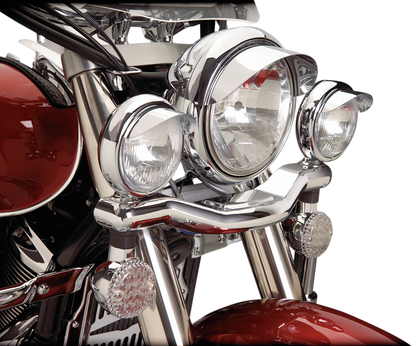 SHOW CHROME Spotlight Visors - Chrome 1-229