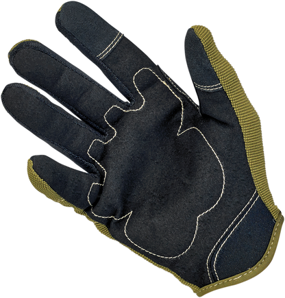 BILTWELL Moto Gloves - Olive/Black - XS 1501-0309-001