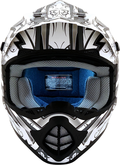 AFX FX-17Y Helmet - Butterfly - Matte White - Small 0111-1390