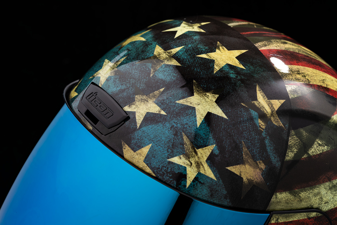 IN STOCK ICON Airform™ Helmet - Old Glory - XS 0101-14782