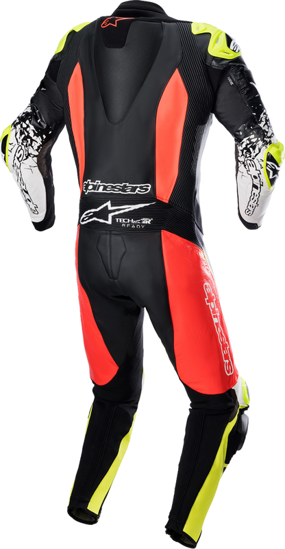 ALPINESTARS GP Tech Suit v4 - Black/Red Fluorescent/Yellow Fluorescent - US 38 / EU 48 3156822-1355-48