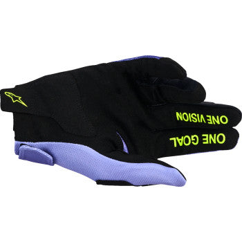 ALPINESTARS Radar Gloves - Purple/Fluo Yellow - Small 3561824-3175-S