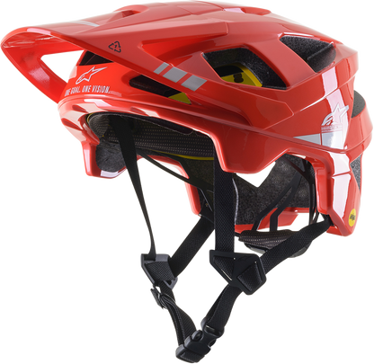ALPINESTARS Vector Tech Helmet - Bright Red/Light Gray Glossy - MIPS® - Small 8700721-3199-SM
