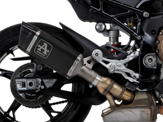 71506PTN Arrow HOMOL Pista Slip-on Exhaust, Titanium Dark for BMW M/S1000RR 20-25