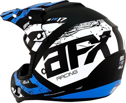 AFX FX-17 Helmet - Attack - Matte Blue/Black - 2XL 0110-7165