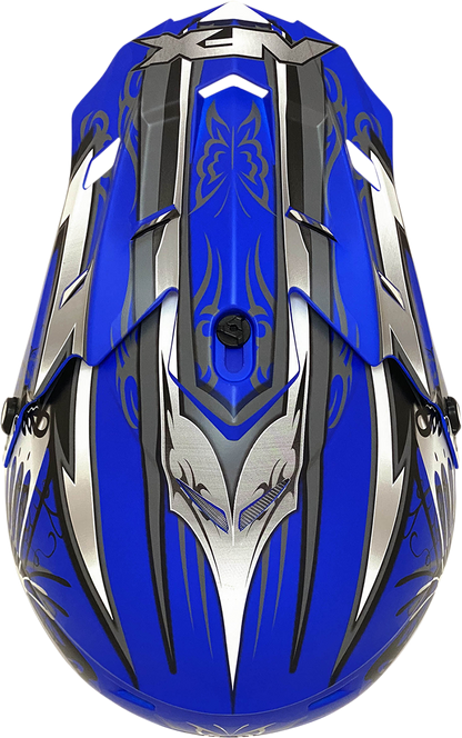 AFX FX-17 Helmet - Butterfly - Matte Blue - Small 0110-7122